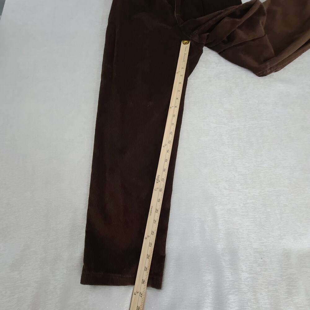 Lands End vintage ladies corduroy pants brown Size 6P 90's style dark academia - Picture 4 of 8